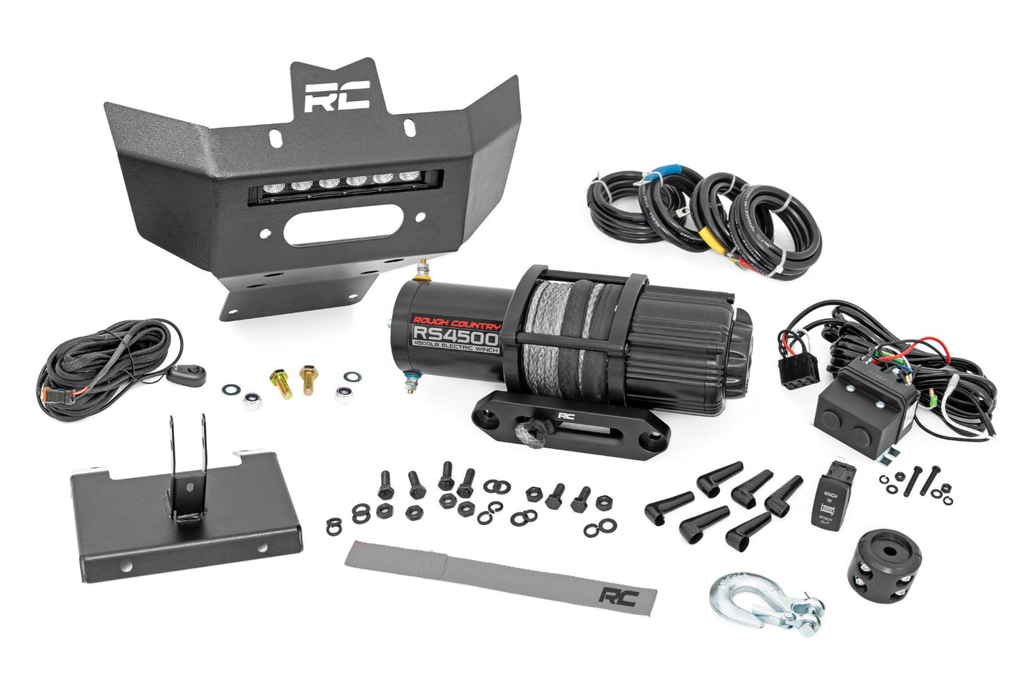 Winch Bumper | 4500-Lb Winch | Black Series LED | 6" Light | Can-Am Renegade 1000/Renegade 500